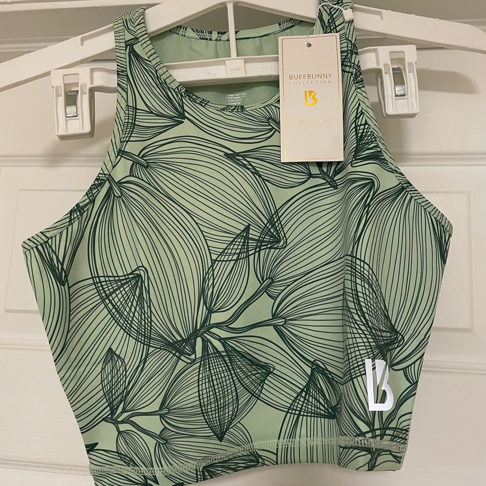 NWT BuffBunny Green Citrus Set (Top / Leggings) - Picture 5 of 7